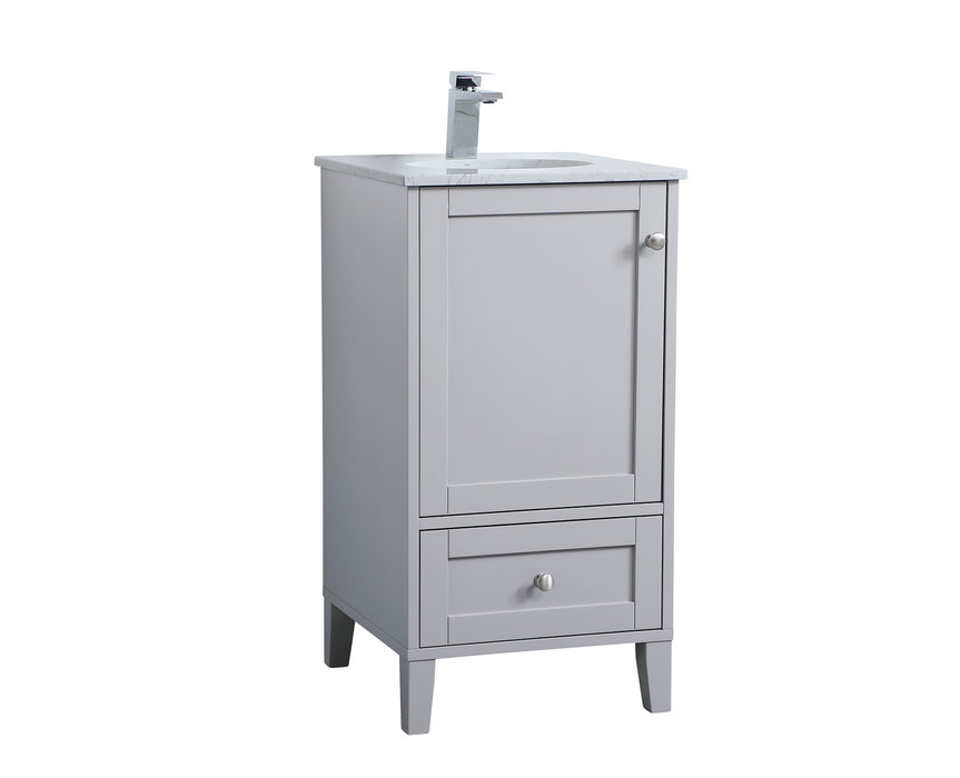 Elegant Lighting VF18018GR Single Bathroom Vanity, Grey