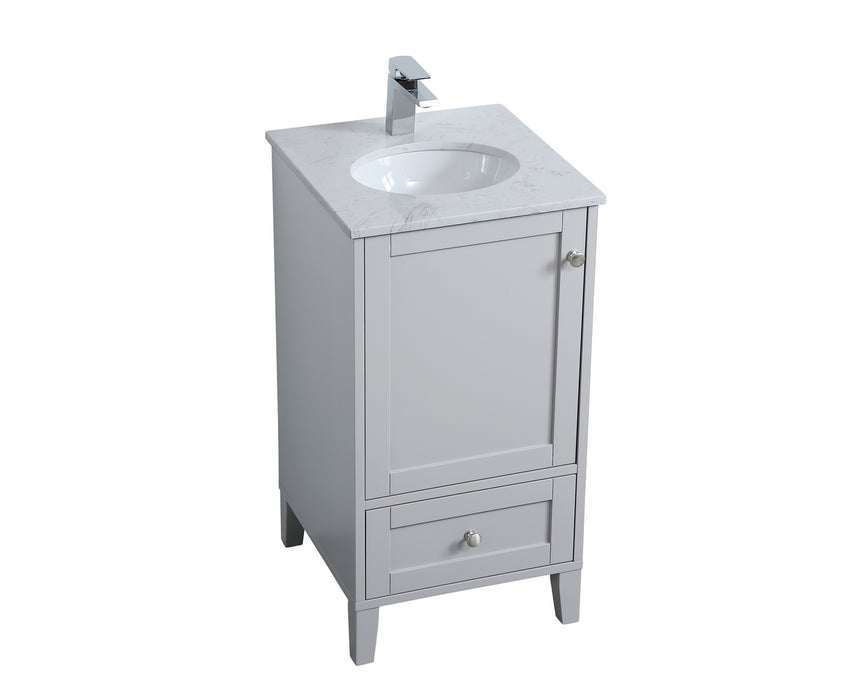 Elegant Lighting VF18018GR Single Bathroom Vanity, Grey