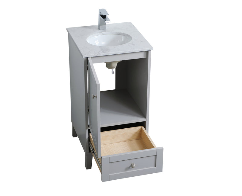 Elegant Lighting VF18018GR Single Bathroom Vanity, Grey