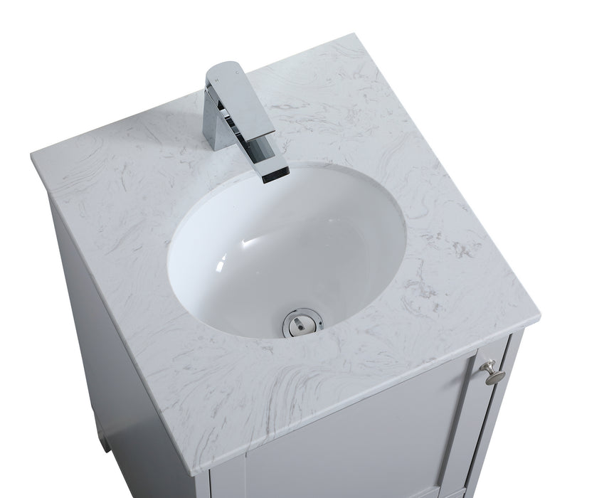 Elegant Lighting VF18018GR Single Bathroom Vanity, Grey