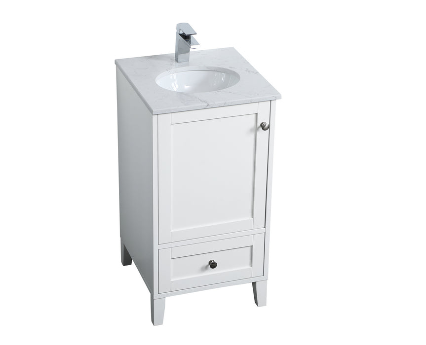 Elegant Lighting VF18018WH Single Bathroom Vanity, White