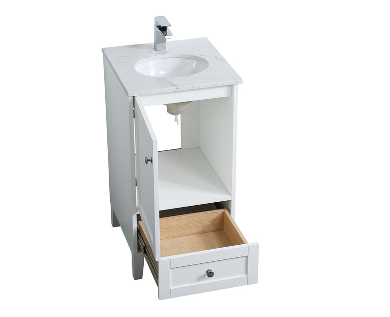 Elegant Lighting VF18018WH Single Bathroom Vanity, White