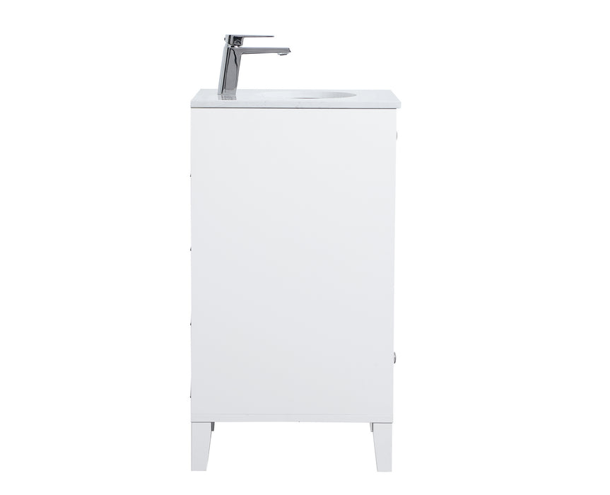 Elegant Lighting VF18018WH Single Bathroom Vanity, White
