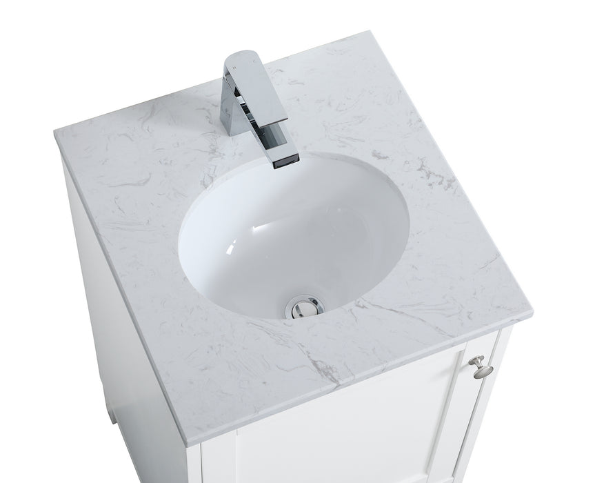 Elegant Lighting VF18018WH Single Bathroom Vanity, White