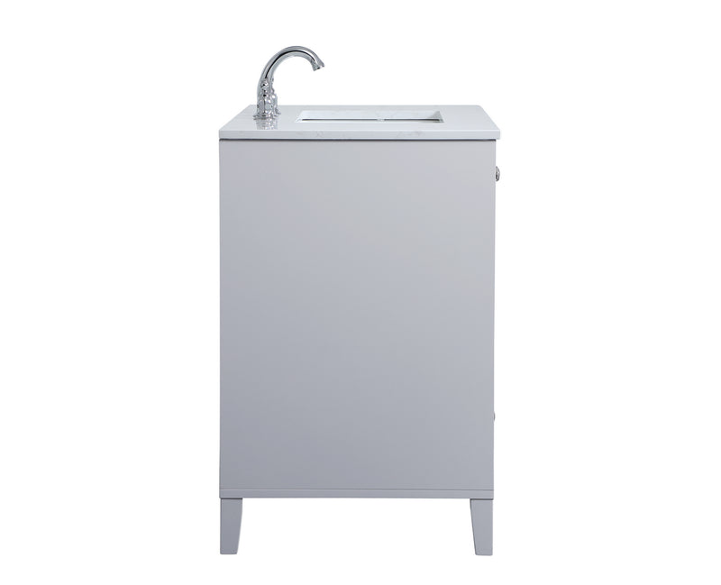 Elegant Lighting VF18036GR Single Bathroom Vanity, Grey