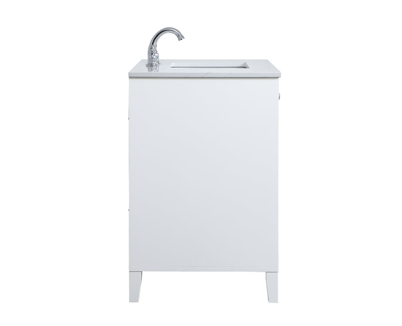 Elegant Lighting VF18036WH Single Bathroom Vanity, White