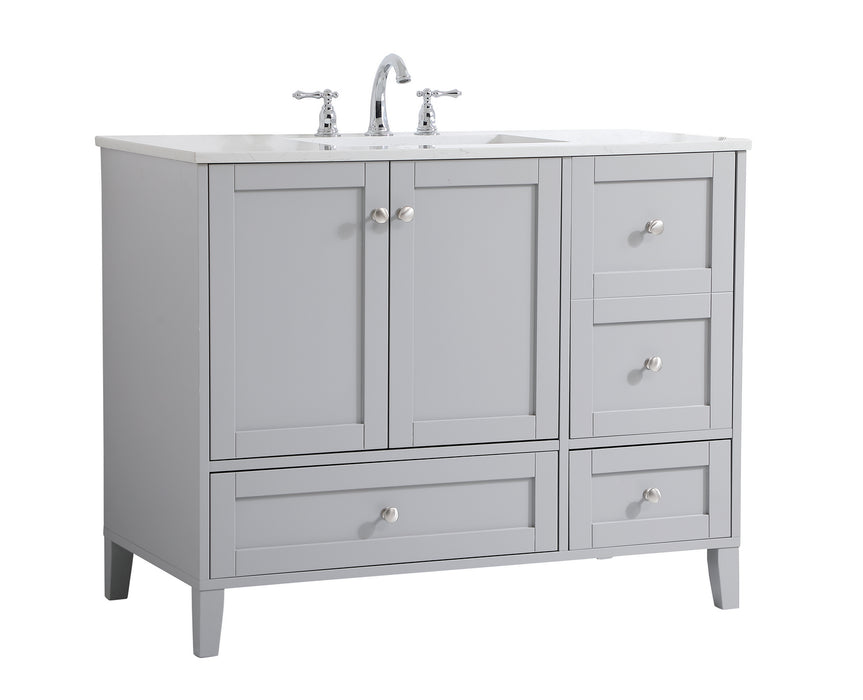 Elegant Lighting VF18042GR Single Bathroom Vanity, Grey