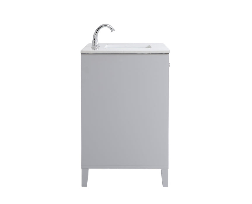 Elegant Lighting VF18042GR Single Bathroom Vanity, Grey