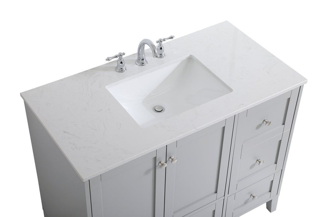 Elegant Lighting VF18042GR Single Bathroom Vanity, Grey