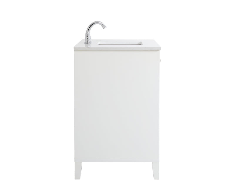 Elegant Lighting VF18042WH Single Bathroom Vanity, White