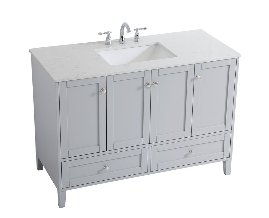 Elegant Lighting VF18048GR Single Bathroom Vanity, Grey