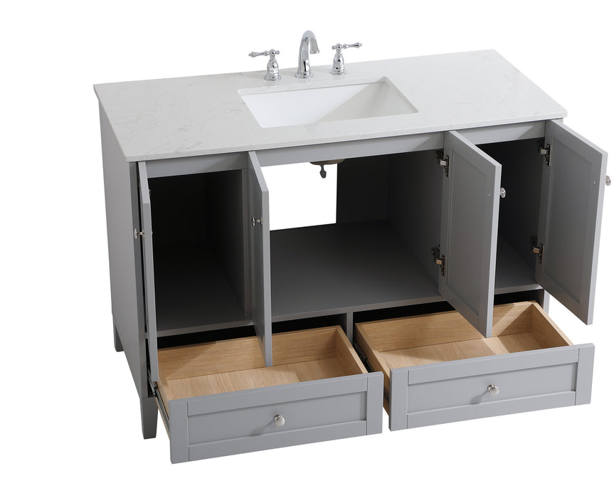 Elegant Lighting VF18048GR Single Bathroom Vanity, Grey