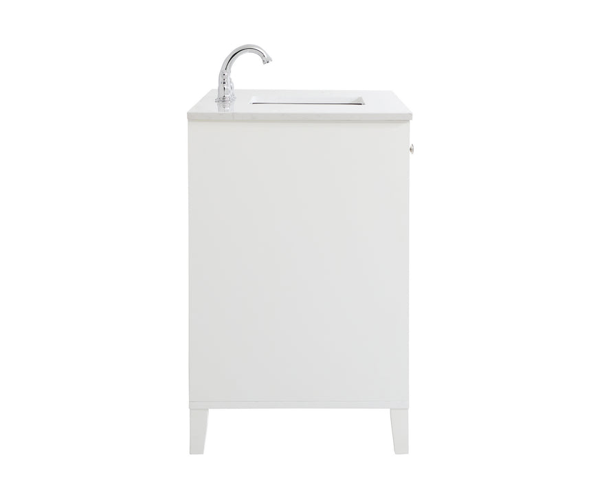 Elegant Lighting VF18048WH Single Bathroom Vanity, White