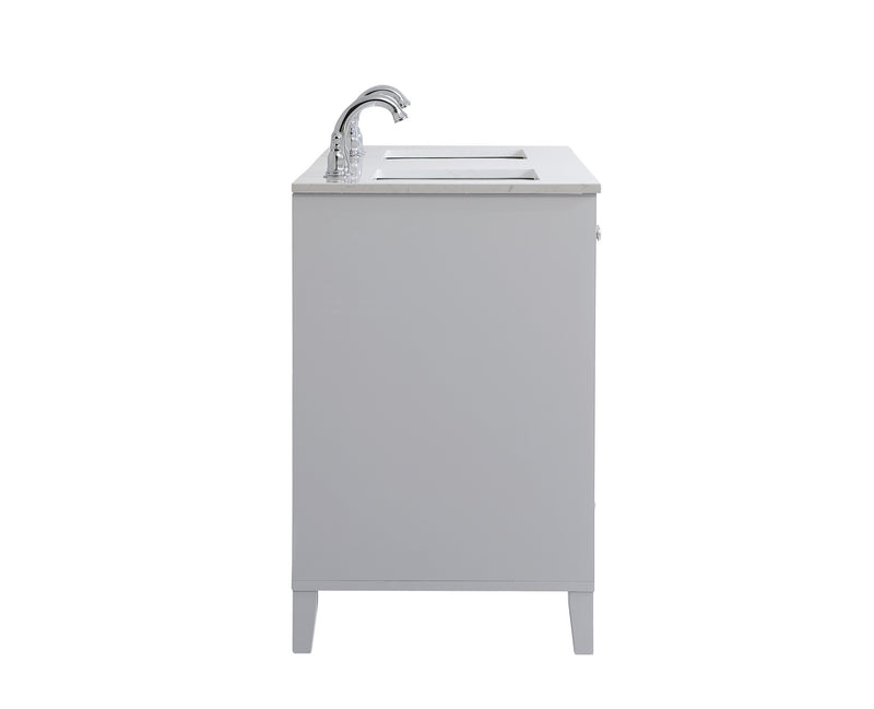 Elegant Lighting VF18060DGR Double Bathroom Vanity, Grey