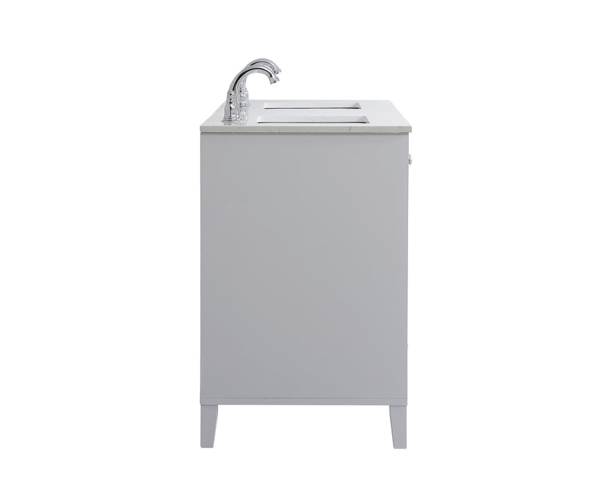 Elegant Lighting VF18060DGR Double Bathroom Vanity, Grey