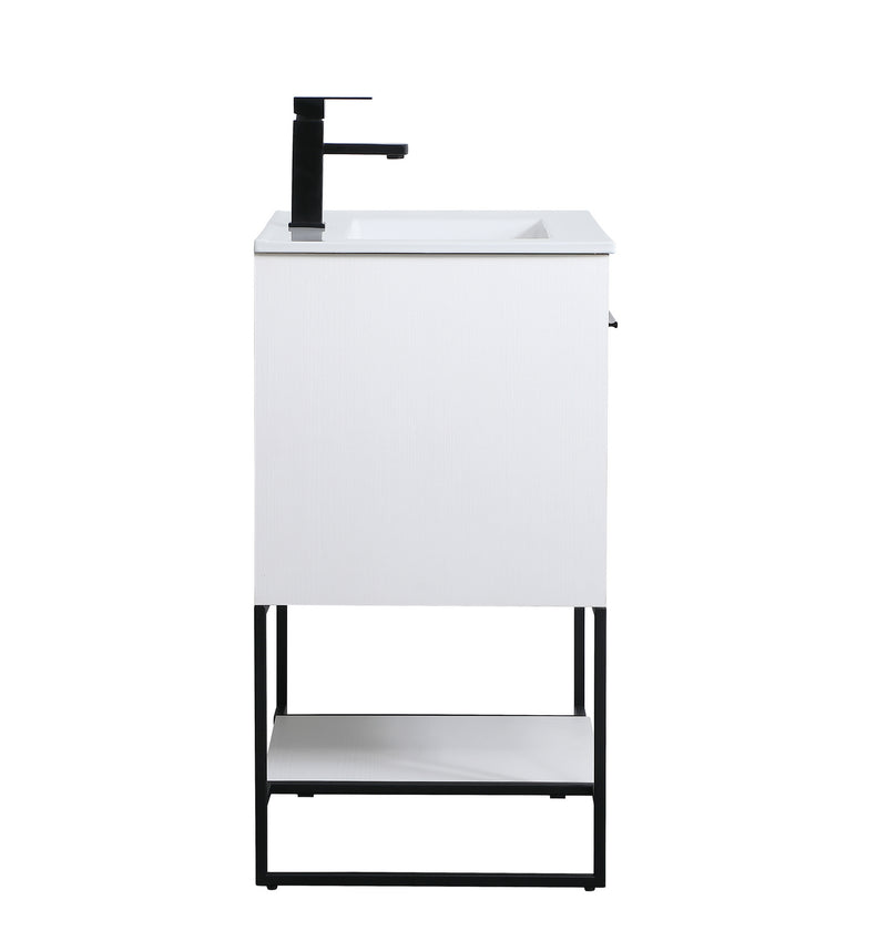 Elegant Lighting VF42024WH Single Bathroom Vanity, White