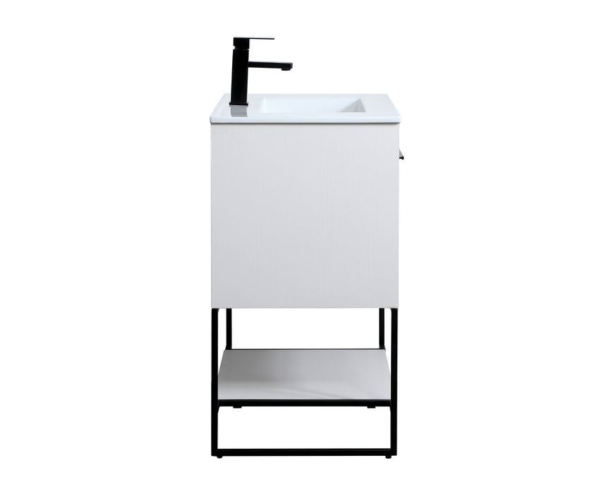 Elegant Lighting VF42030WH Single Bathroom Vanity, White