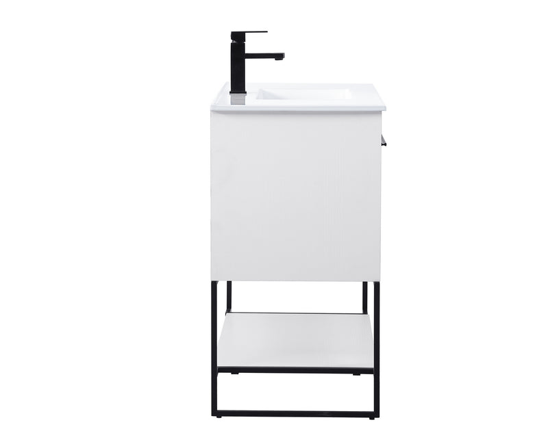 Elegant Lighting VF42040WH Single Bathroom Vanity, White