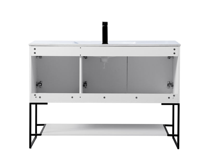 Elegant Lighting VF42048WH Single Bathroom Vanity, White
