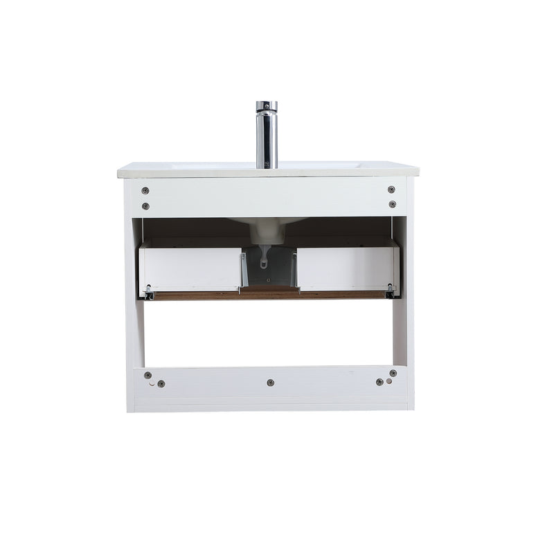 Elegant Lighting VF43024WH Single Bathroom Floating Vanity, White