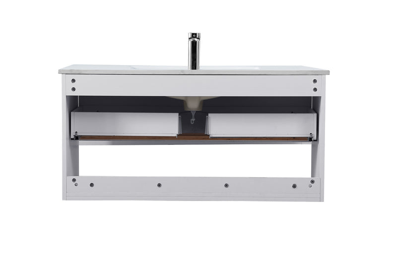 Elegant Lighting VF43040WH Single Bathroom Floating Vanity, White