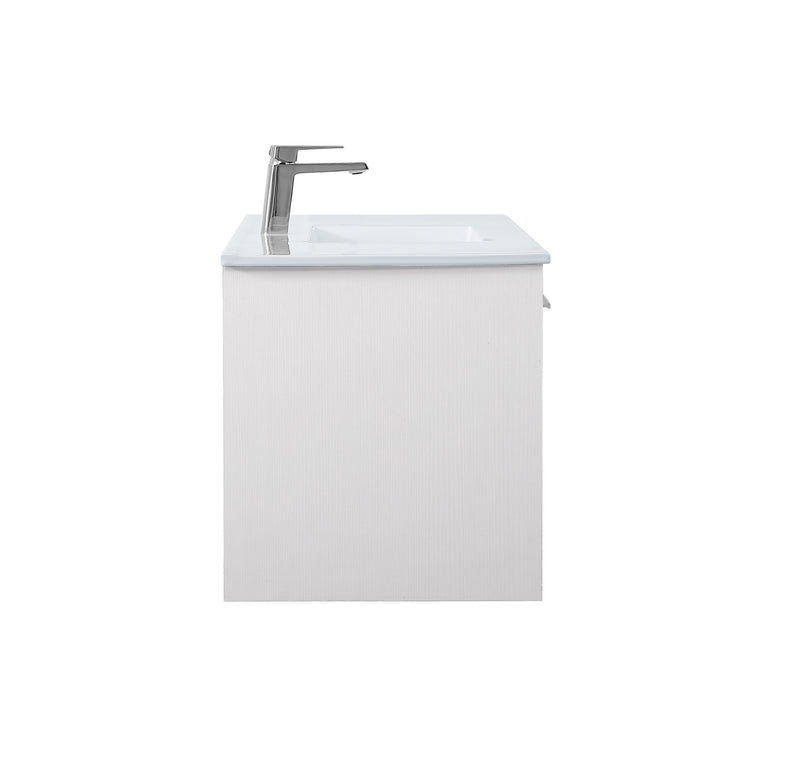 Elegant Lighting VF43048WH Single Bathroom Floating Vanity, White