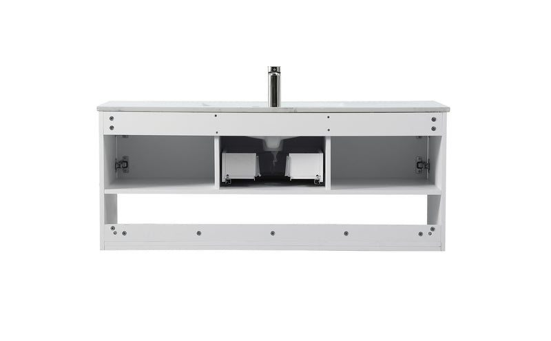 Elegant Lighting VF43048WH Single Bathroom Floating Vanity, White