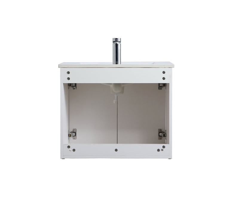Elegant Lighting VF44024WH Single Bathroom Floating Vanity, White