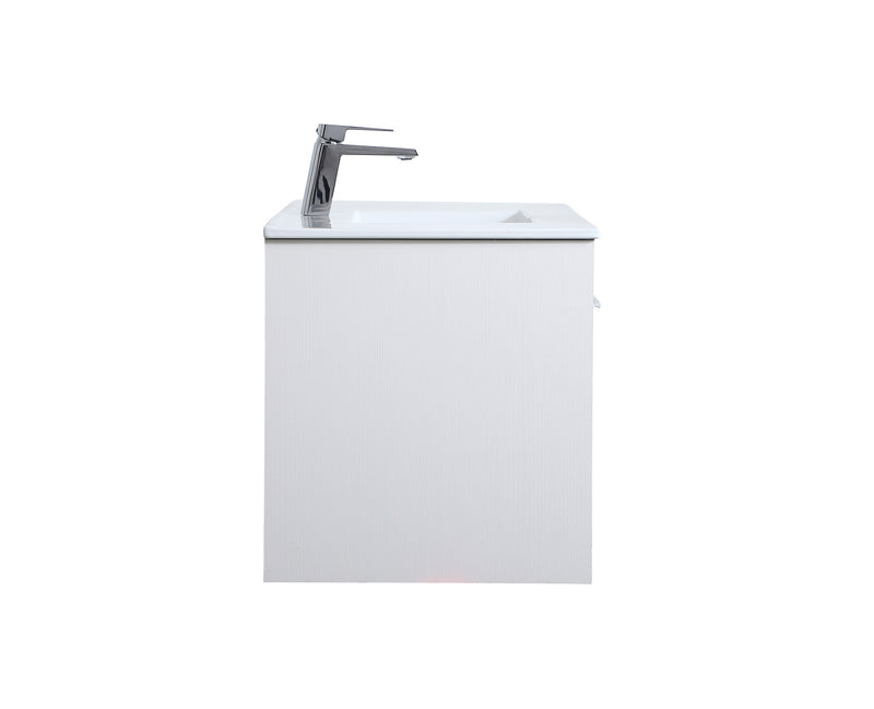 Elegant Lighting VF44036WH Single Bathroom Floating Vanity, White