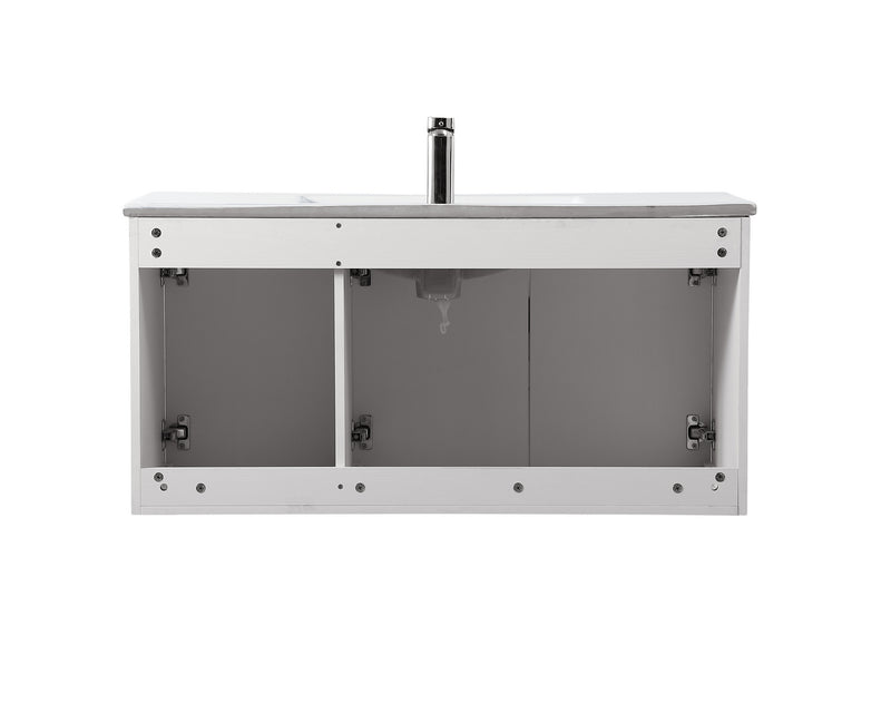 Elegant Lighting VF44040WH Single Bathroom Floating Vanity, White