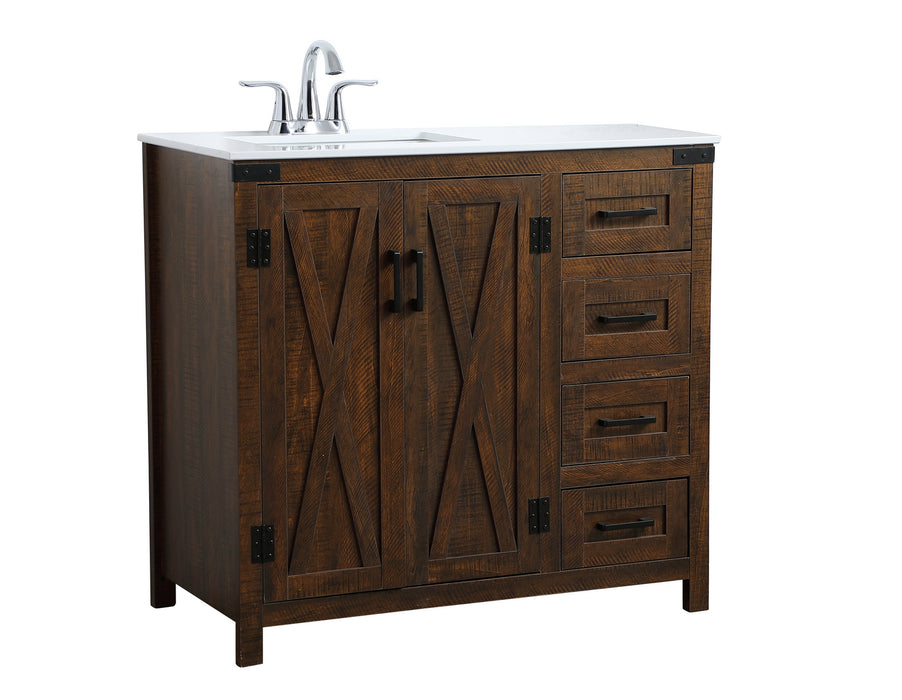Elegant Lighting VF90236EX Single Bathroom Vanity, Expresso
