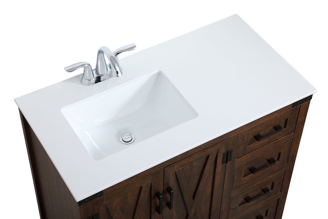 Elegant Lighting VF90236EX Single Bathroom Vanity, Expresso