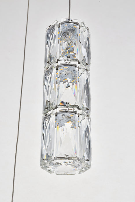 Elegant Lighting 3500D3RC LED Pendant, Chrome