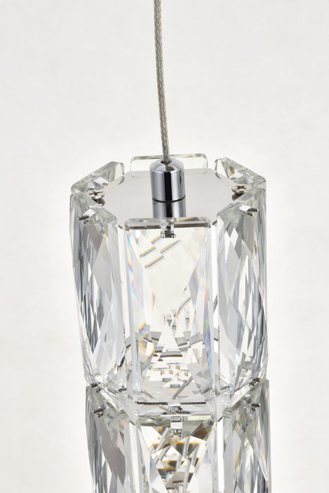 Elegant Lighting 3500D3RC LED Pendant, Chrome
