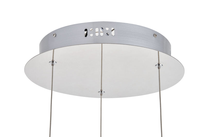 Elegant Lighting 3500D3RC LED Pendant, Chrome