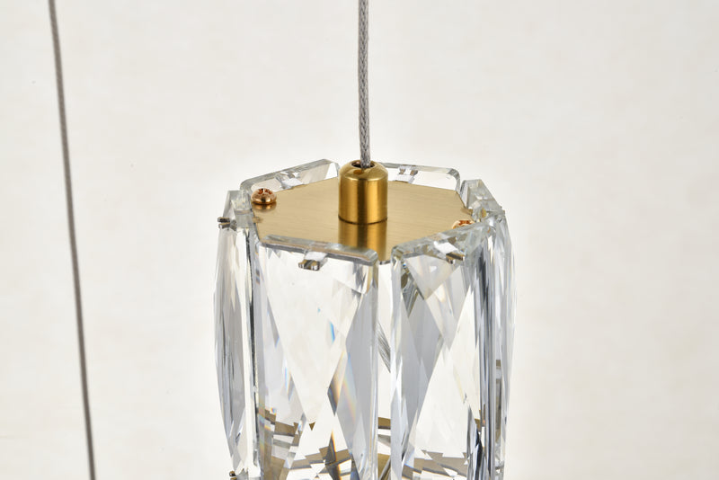 Elegant Lighting 3500D3RG LED Pendant, Gold