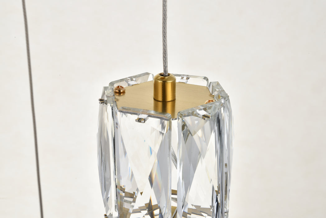 Elegant Lighting 3500D3RG LED Pendant, Gold