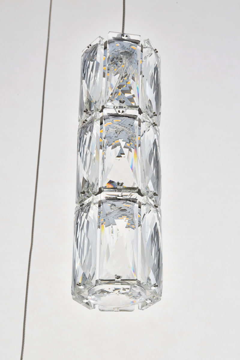 Elegant Lighting 3500D5RC LED Pendant, Chrome