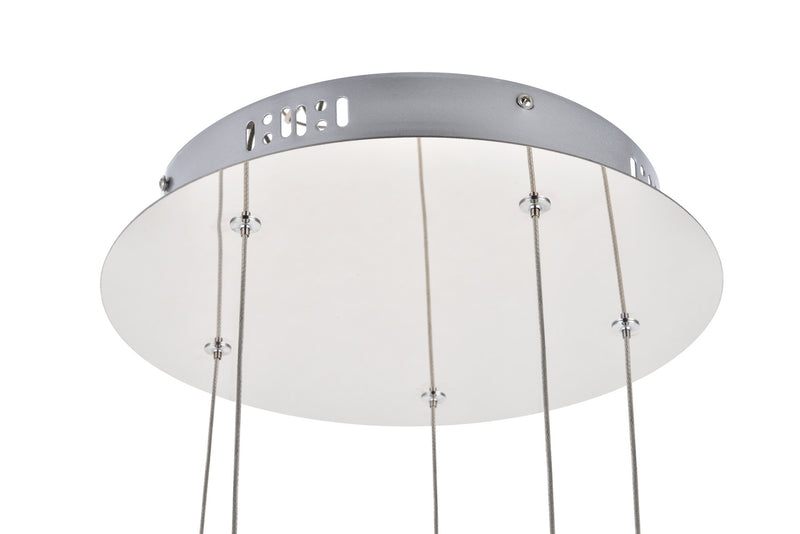 Elegant Lighting 3500D5RC LED Pendant, Chrome