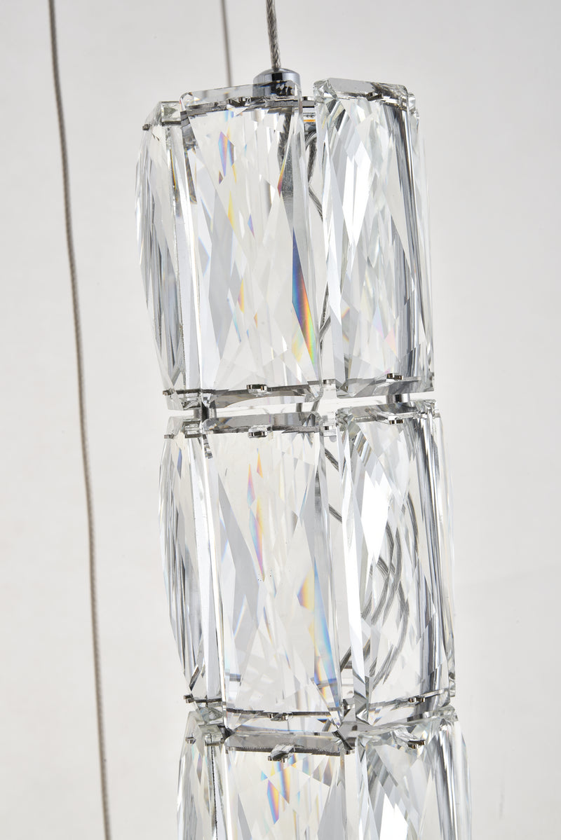 Elegant Lighting 3500D24C LED Pendant, Chrome