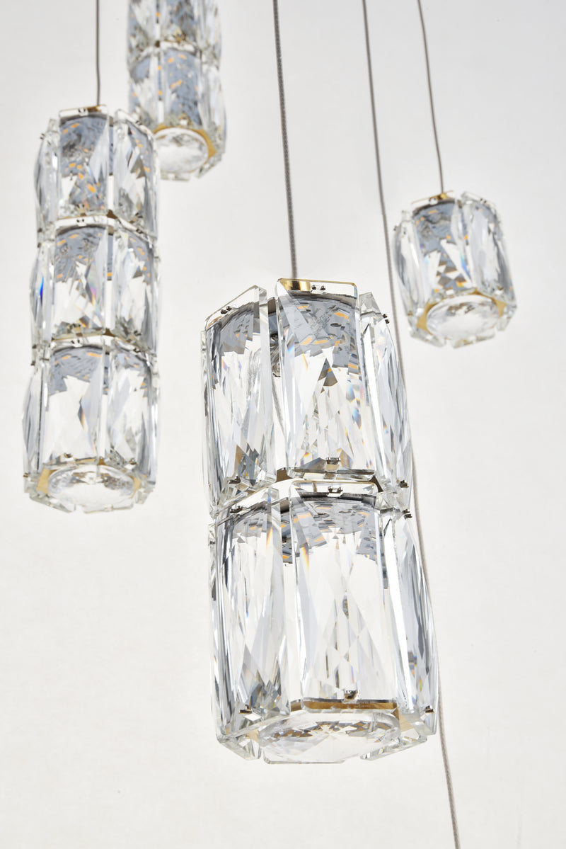 Elegant Lighting 3500D24G LED Pendant, Gold