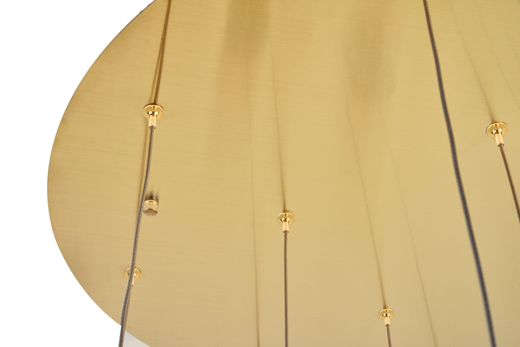 Elegant Lighting 3500D24G LED Pendant, Gold