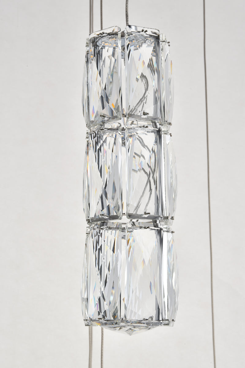 Elegant Lighting 3500D28C LED Pendant, Chrome