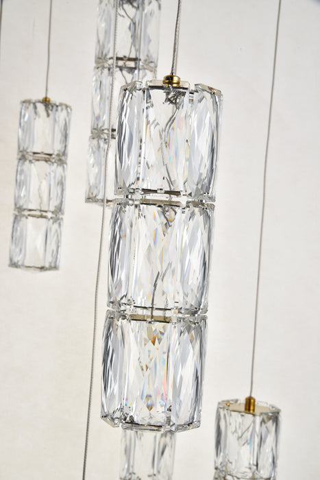 Elegant Lighting 3500D28G LED Pendant, Gold