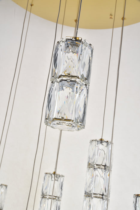 Elegant Lighting 3500D28G LED Pendant, Gold