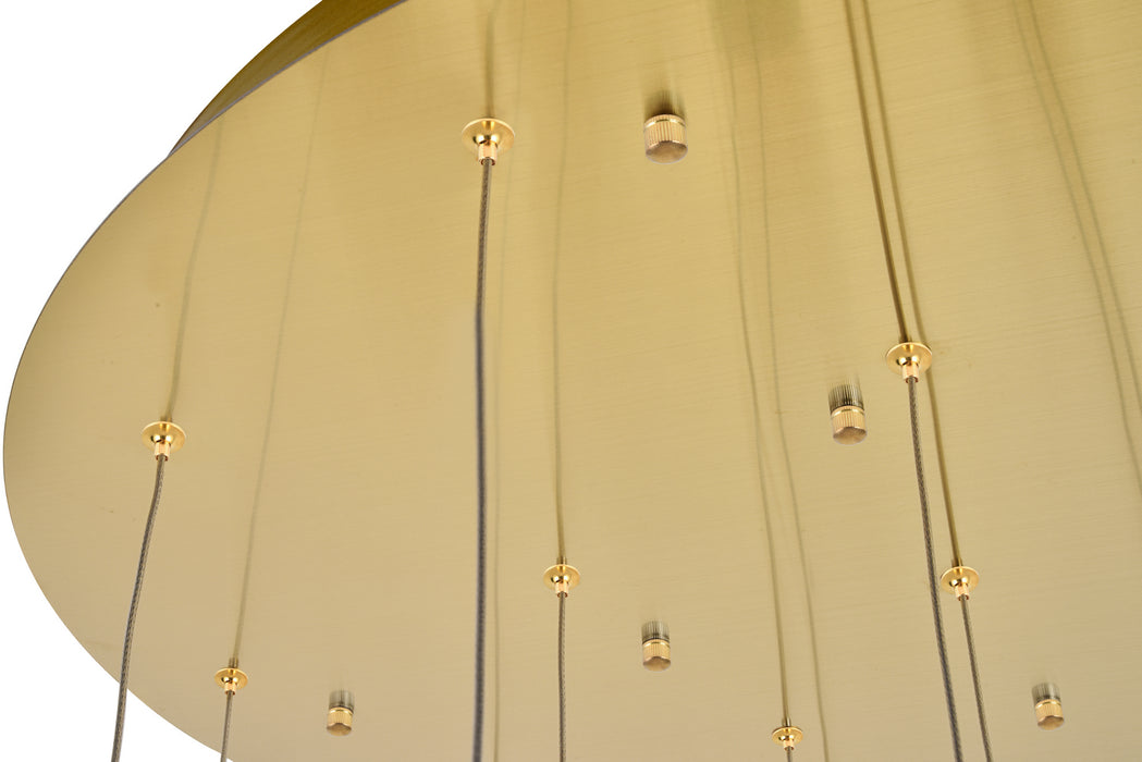 Elegant Lighting 3500D28G LED Pendant, Gold