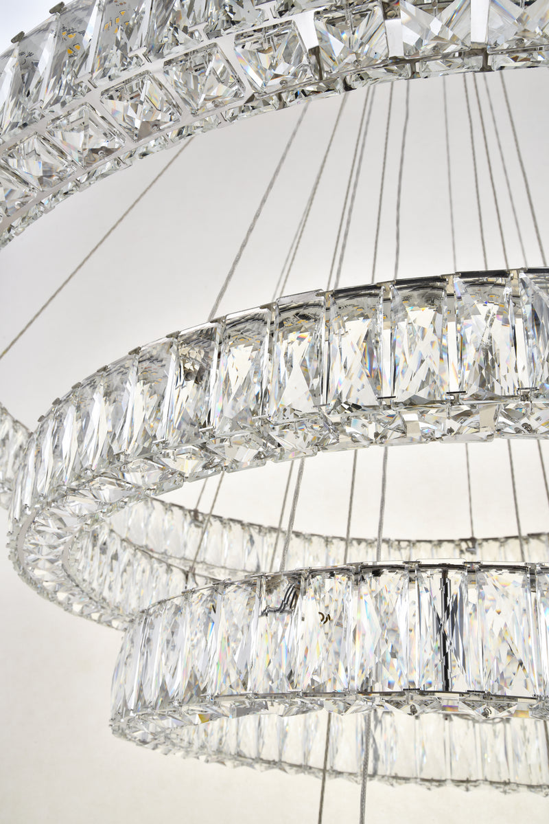 Elegant Lighting 3503G41C LED Chandelier, Chrome
