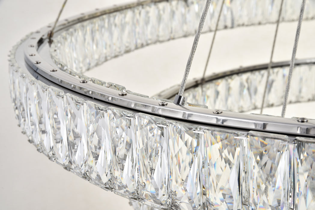 Elegant Lighting 3503G41C LED Chandelier, Chrome