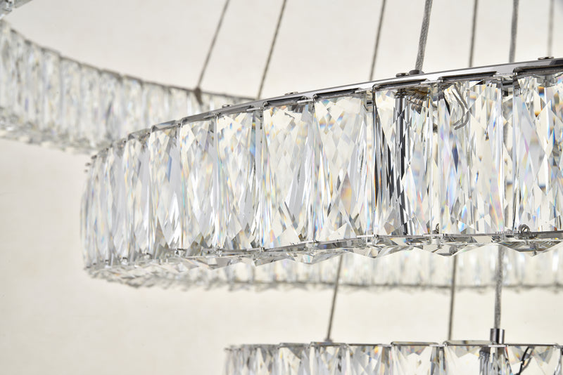 Elegant Lighting 3503G41C LED Chandelier, Chrome