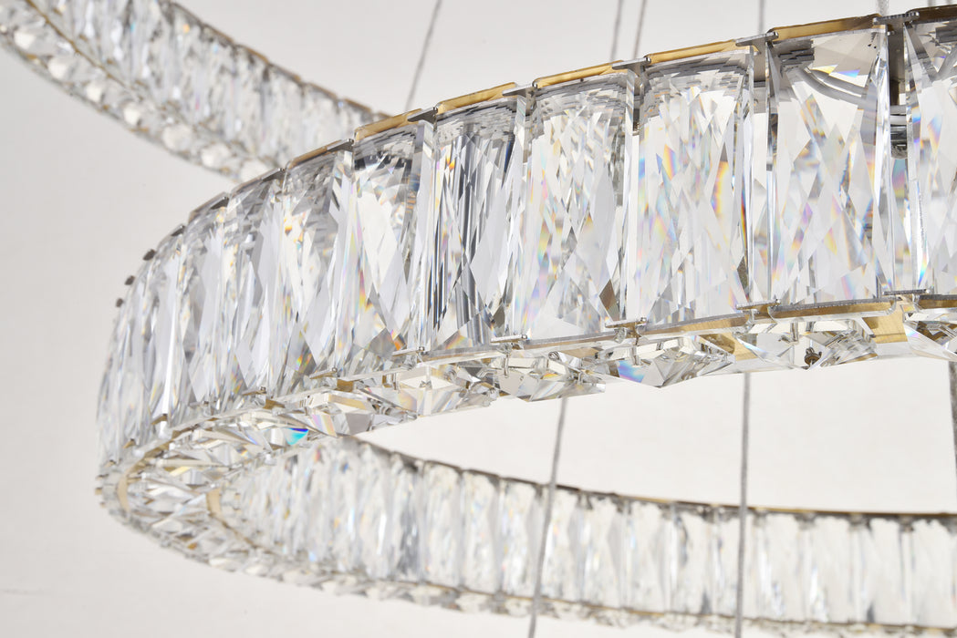 Elegant Lighting 3503G41G LED Chandelier, Gold